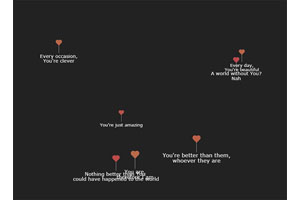 Canvas情人节爱心气球告白特效