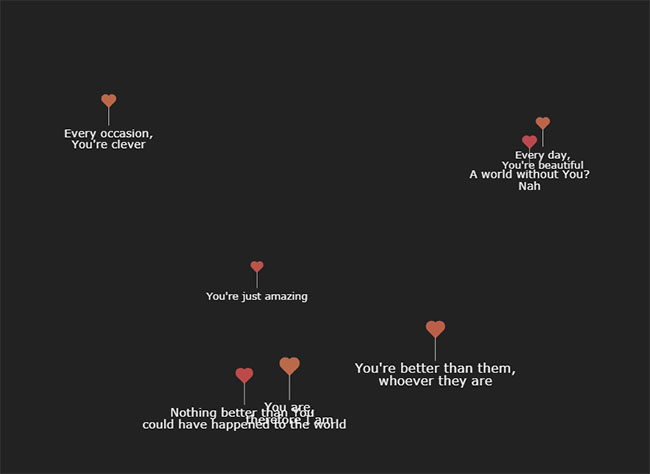  Canvas情人节爱心气球告白特效