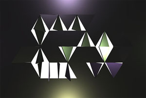 Canvas交互式三角形动画特效