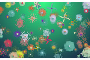 HTML5 Canvas花开背景动画特效