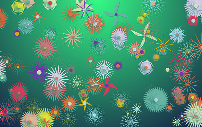  HTML5 Canvas花开背景动画特效