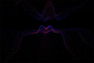 H5 Canvas彩色丝带动画特效