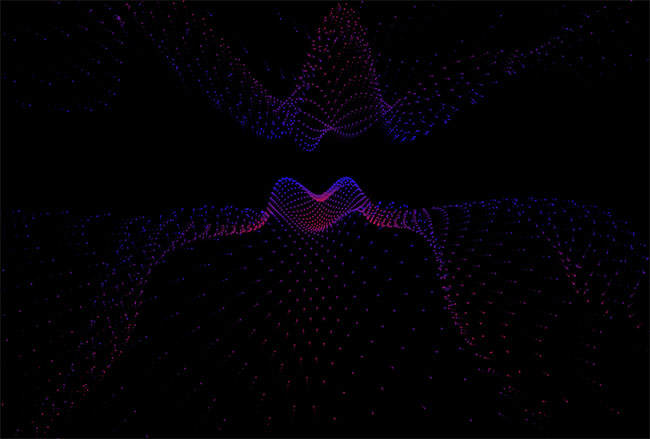 H5 Canvas彩色丝带动画特效