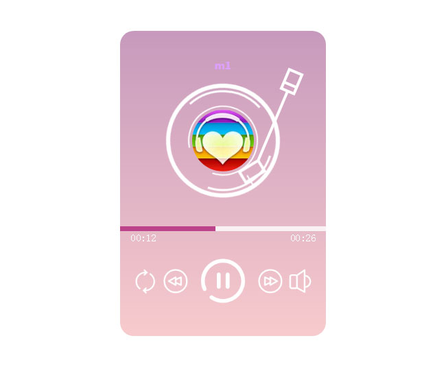 jQuery随身听音乐播放器代码