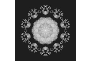 HTML5 Canvas花环动画特效