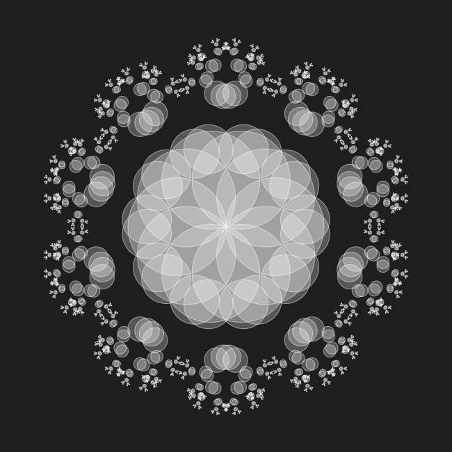  HTML5 Canvas花环动画特效