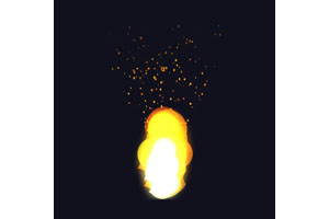 HTML5 Canvas大火燃烧动画特效