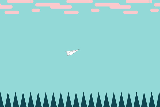 CSS3 SVG纸飞机飞行动画特效