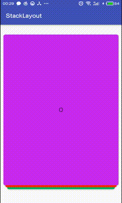 Android 层叠卡片控件