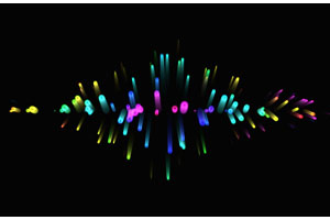 Canvas画布彩色粒子发散特效