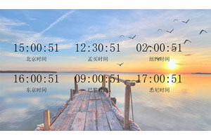 JS多个国家时区时间代码