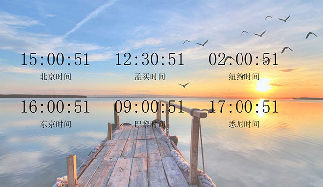  JS多个国家时区时间代码