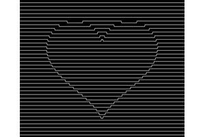 HTML5 Canvas线条爱心动画特效