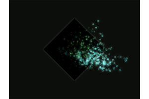 HTML5棱镜粒子飞出动画特效