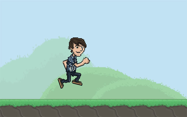  Canvas人物跑步动画场景特效