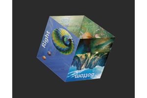 HTML5 3D立方体翻转动画特效