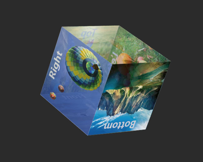 HTML5 3D立方体翻转动画特效