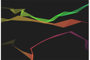 HTML5彩带飘动消失动画特效