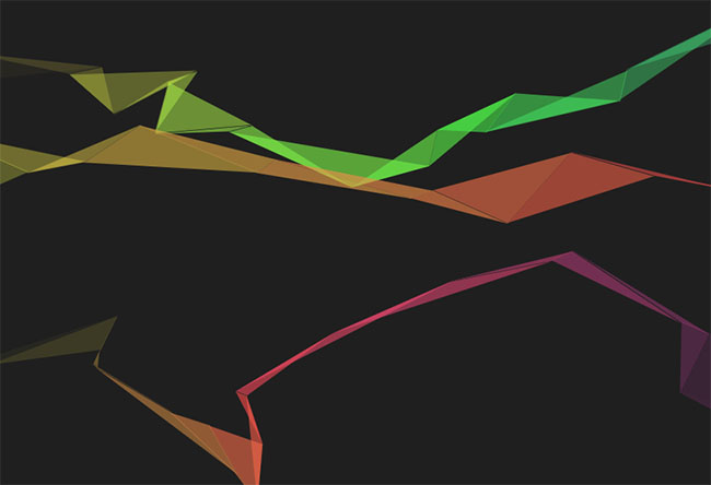  HTML5彩带飘动消失动画特效