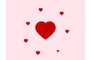 jQuery点击更多爱心动画特效