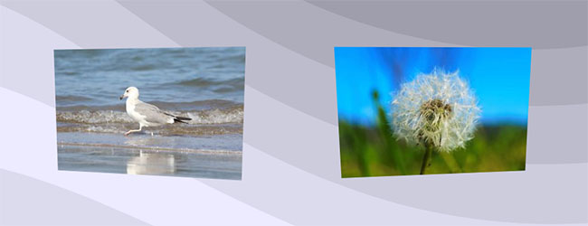  js+css3页面滚动图片倾斜动画