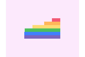 CSS3绘制6根彩色横条加载特效