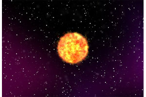 HTML5 Canvas太阳燃烧动画特效