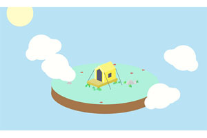 H5 Canvas空中花园场景特效