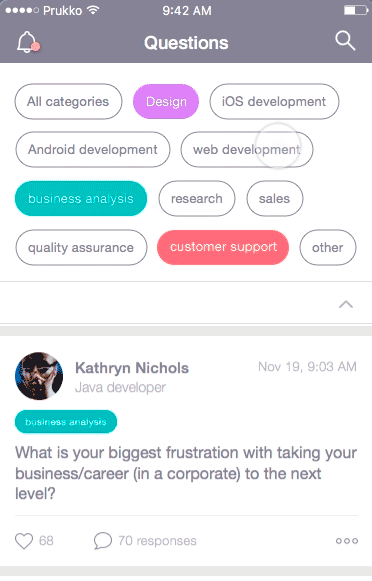 Android 精致搜索过滤动画效果源码