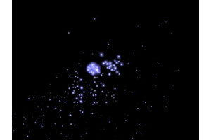 HTML5 Canvas粒子球散落特效