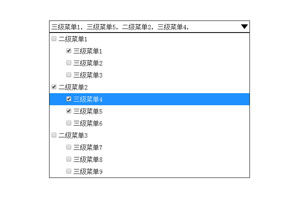 jQuery点击弹出下拉复选框代码