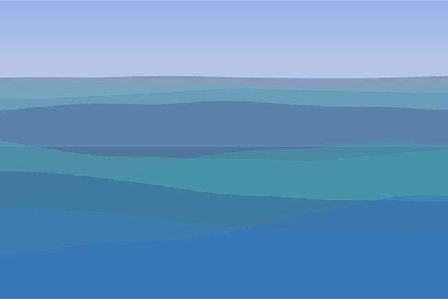  HTML5 Canvas海水波浪动画特效