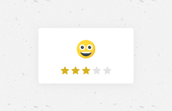  CSS3 SVG五星评分表情特效