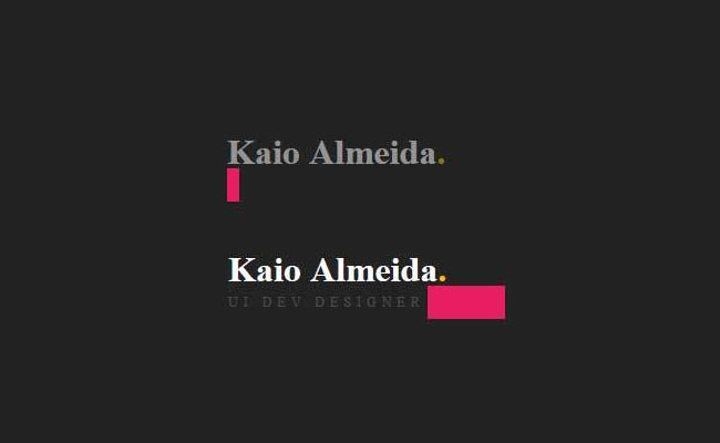  CSS3遮罩滑动条文字动画特效