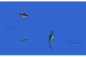 CSS3 SVG跳跃鲤鱼动画特效