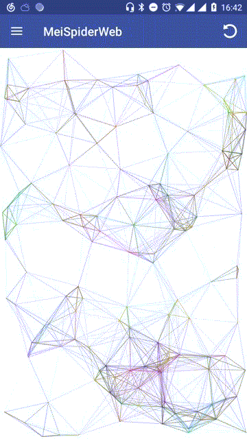 Android 实现网页动态背景“五彩蛛网”效果