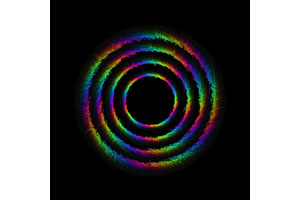 H5 Canvas彩色圆圈旋转动画特效