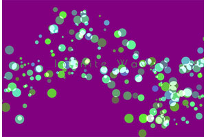 HTML5 Canvas圆点波浪动画