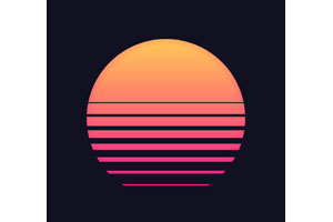 水面上的月亮CSS3动画特效