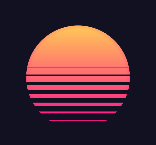  水面上的月亮CSS3动画特效