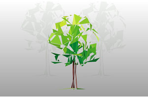 css3 svg节状树3D动画特效