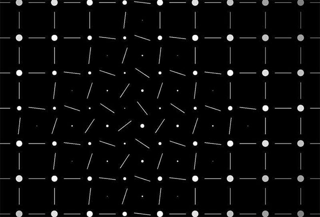  CSS3圆点线条矩阵动画特效