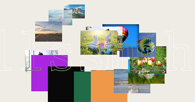  HTML5层叠图片跟随鼠标移动特效