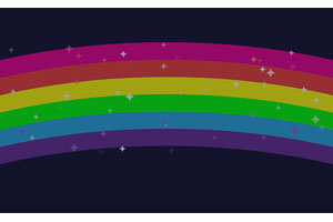 H5 Canvas彩虹桥闪烁动画特效