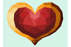 HTML5打碎爱心3D动画特效