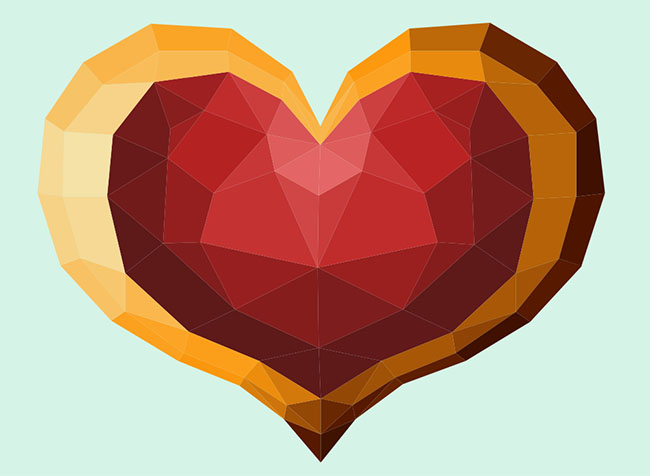  HTML5打碎爱心3D动画特效