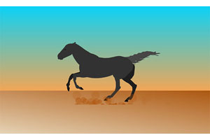 纯CSS3马儿奔跑动画特效