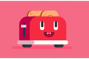 纯CSS3绘制烤面包机表情特效