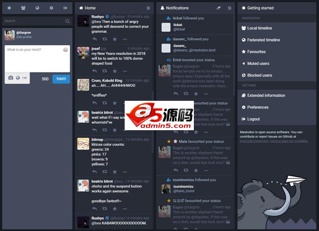 mastodon开源社交网络服务器