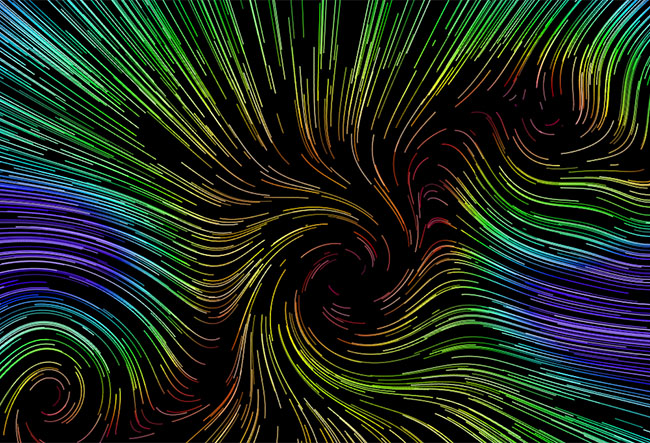  H5 Canvas五彩抽象图形特效